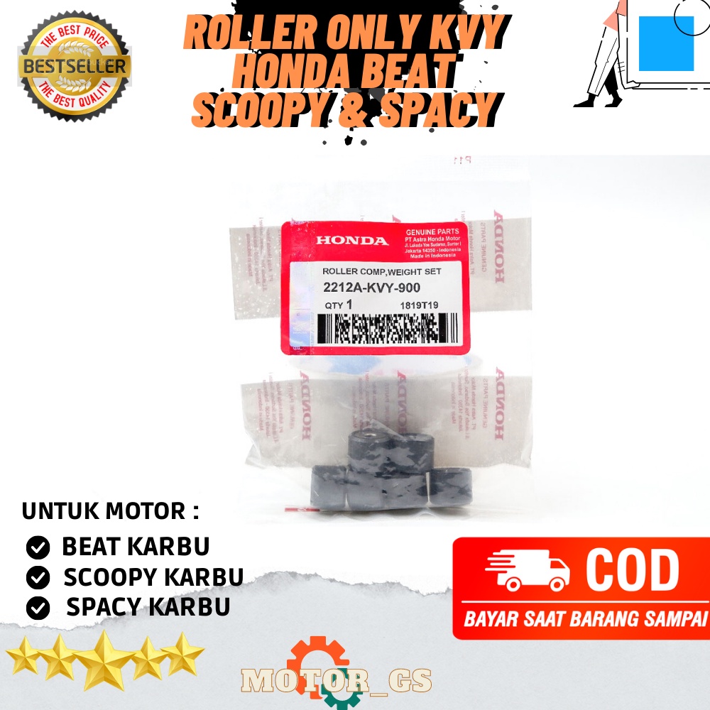 Roller Beat KARBU  SCOOPY KARBU Roller Weight Set BeAT Spacy Karbu 2212A-KVY-900 ROLLER SET BEAT