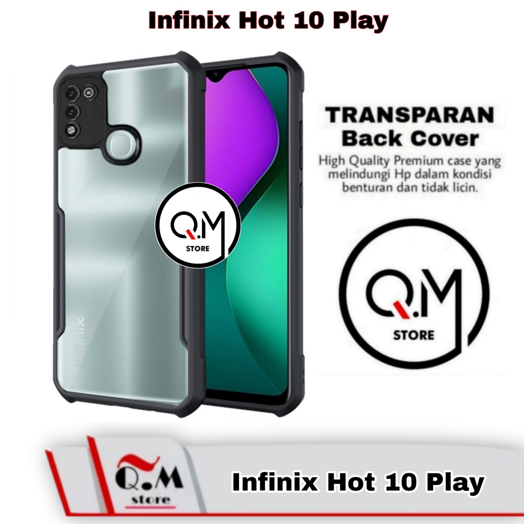 Case Infinix Hot 10 Play Airbag Shockproof Transparent