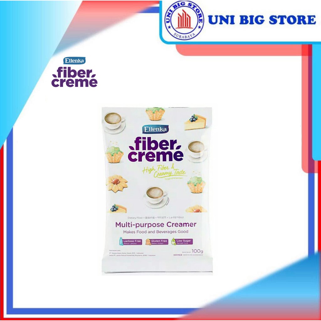 

Ellenka Fiber Creme Multi Purpose Creamer 100 g Sachet Krimer Susu Santan