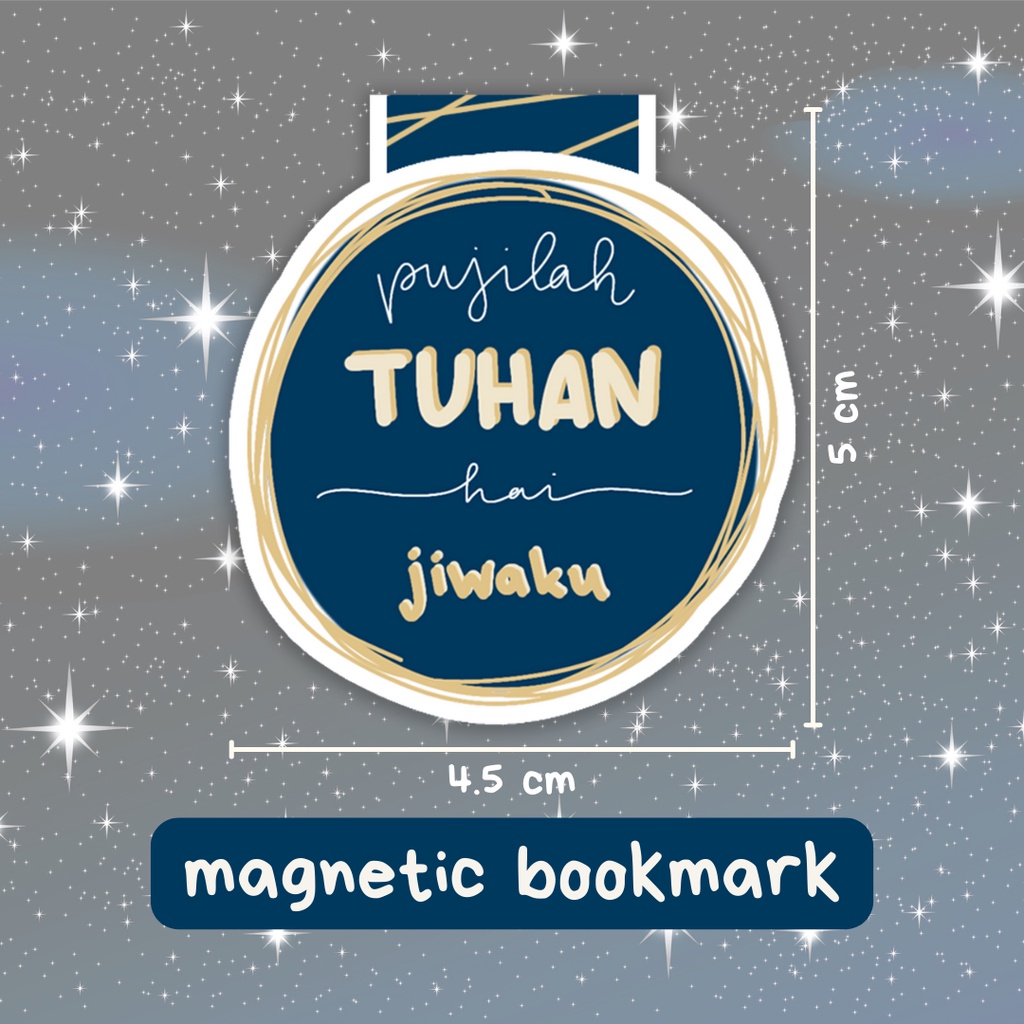 

Pembatas Buku Magnet - Pujilah Tuhan Hai Jiwaku ♡ | Magnetic Bookmark Alkitab Buku Rohani