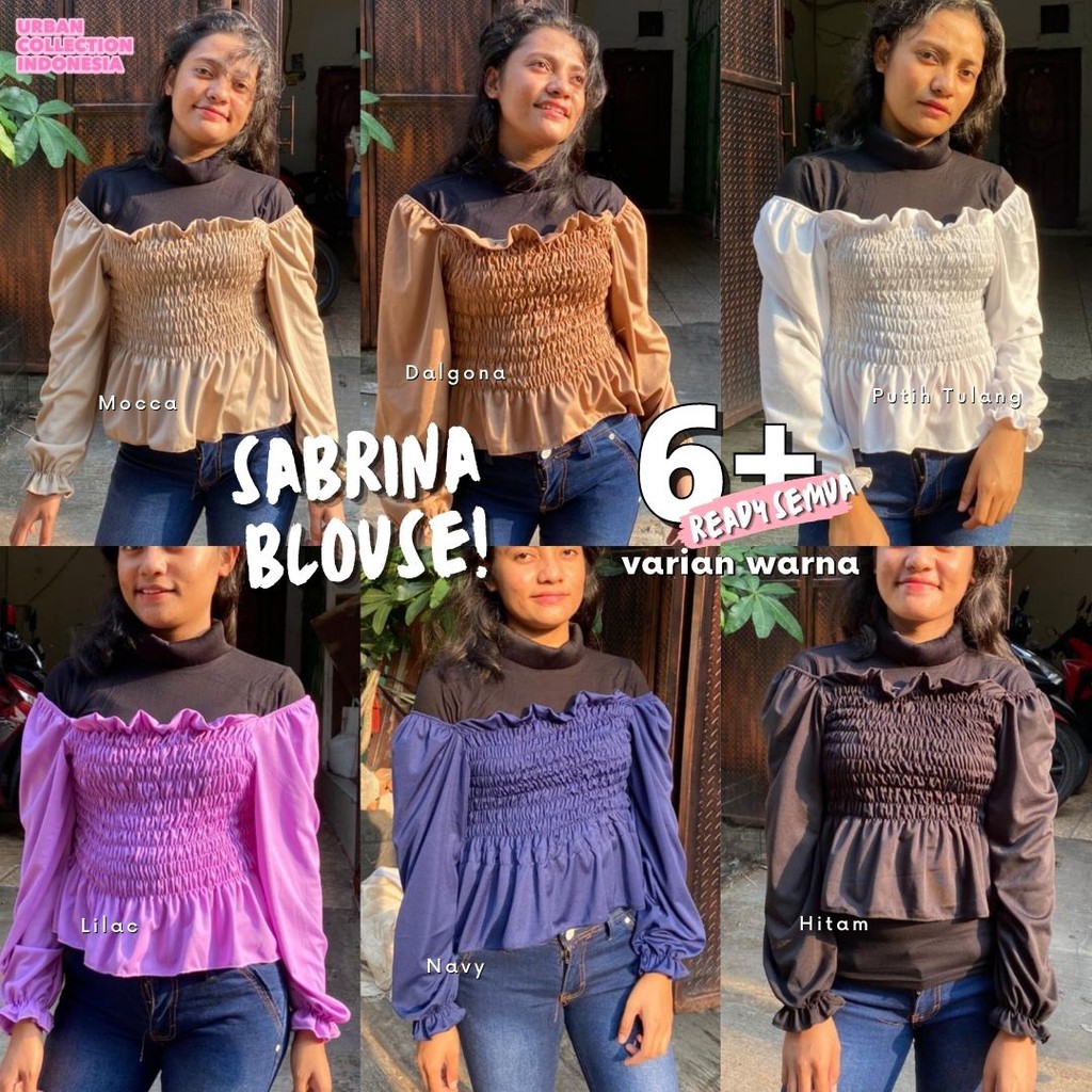 SABRINA BLOUSE PREMIUM KOREA / TANGAN BALON