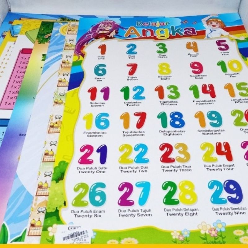 

POSTER BELAJAR KIKY 34CMX49CM