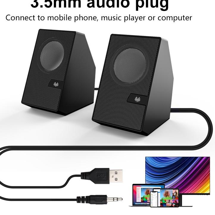 Murah Speaker laptop multimedia bass Speaker D7 surround stereo - Garansi Resmi 1 Tahun