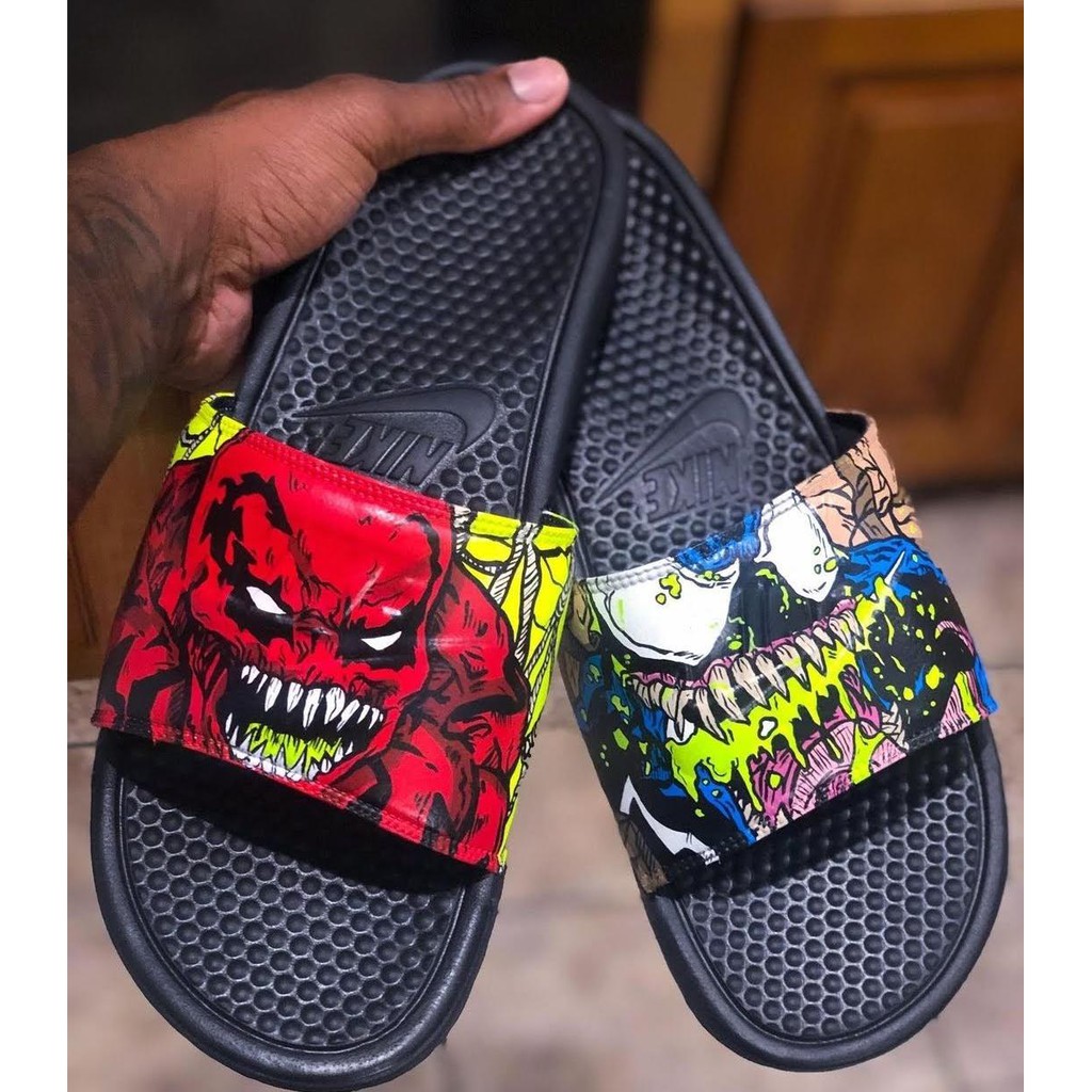 OBRAL..!! sandal slide pria / wanita nikebenassi X venom spiderman