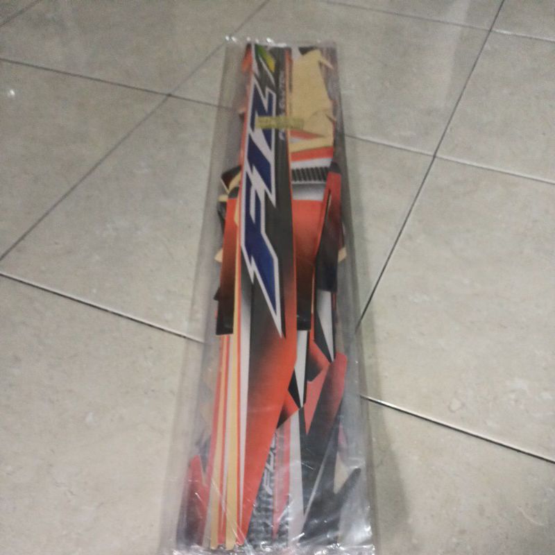 striping stiker les body fiz r 2004 orange