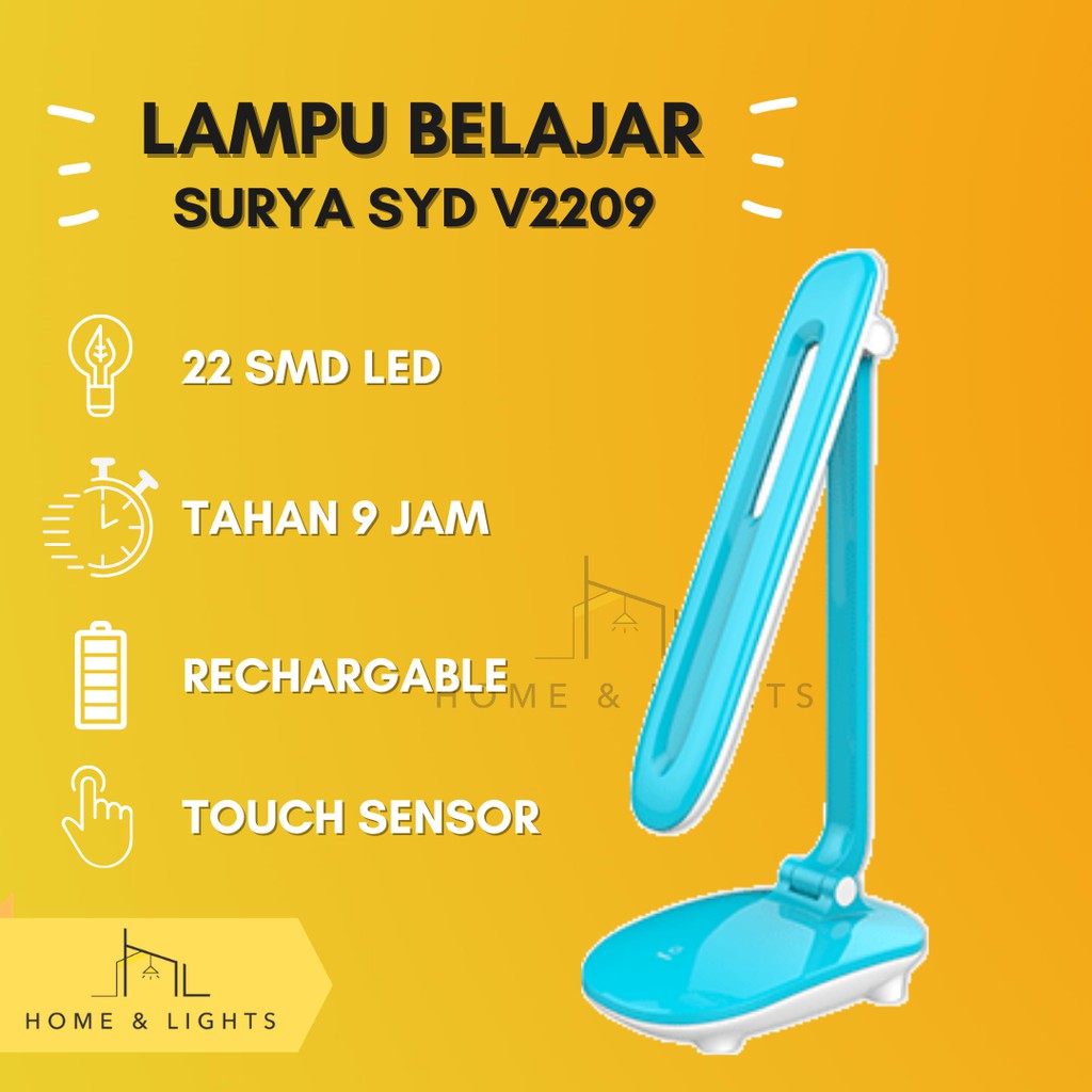 LAMPU BELAJAR EMERGENCY / LAMPU BACA / LAMPU MEJA SURYA SYD V2209