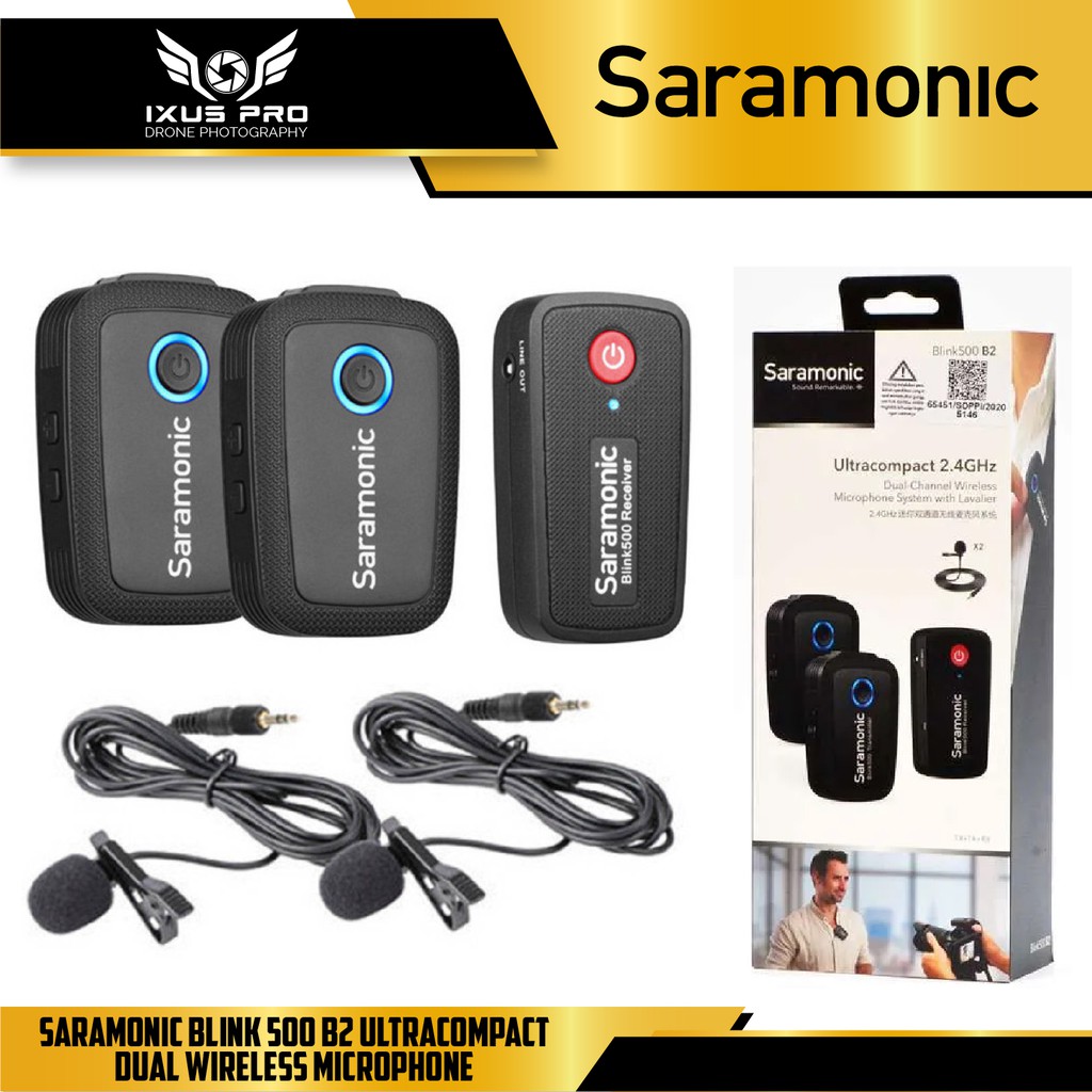 Jual Saramonic BLINK 500 B2 Dual Wireless Microphone 2