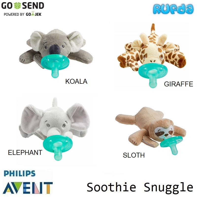 Philips Avent Soothie Snuggle SCF347/01 Pacifier dengan Boneka Plush