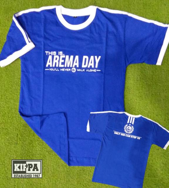 Kaos arema day strip lengan