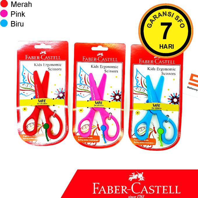 

Buruan Serbu] Gunting Anak Plastik Faber Castell 140Mm (5 1/2") - Merah