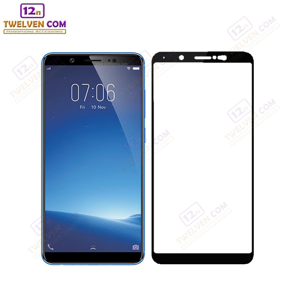 zenBlade 5D Full Cover Tempered Glass Vivo V7 - Hitam