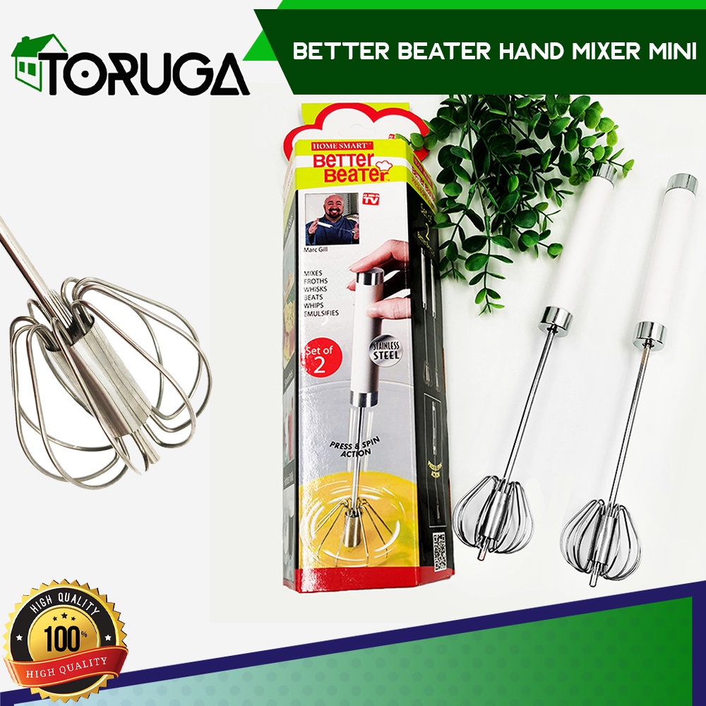 BETTER BEATER HAND MIXER MINI PENGOCOK TELUR ADONAN OTOMATIS TANPA LISTRIK SATUAN