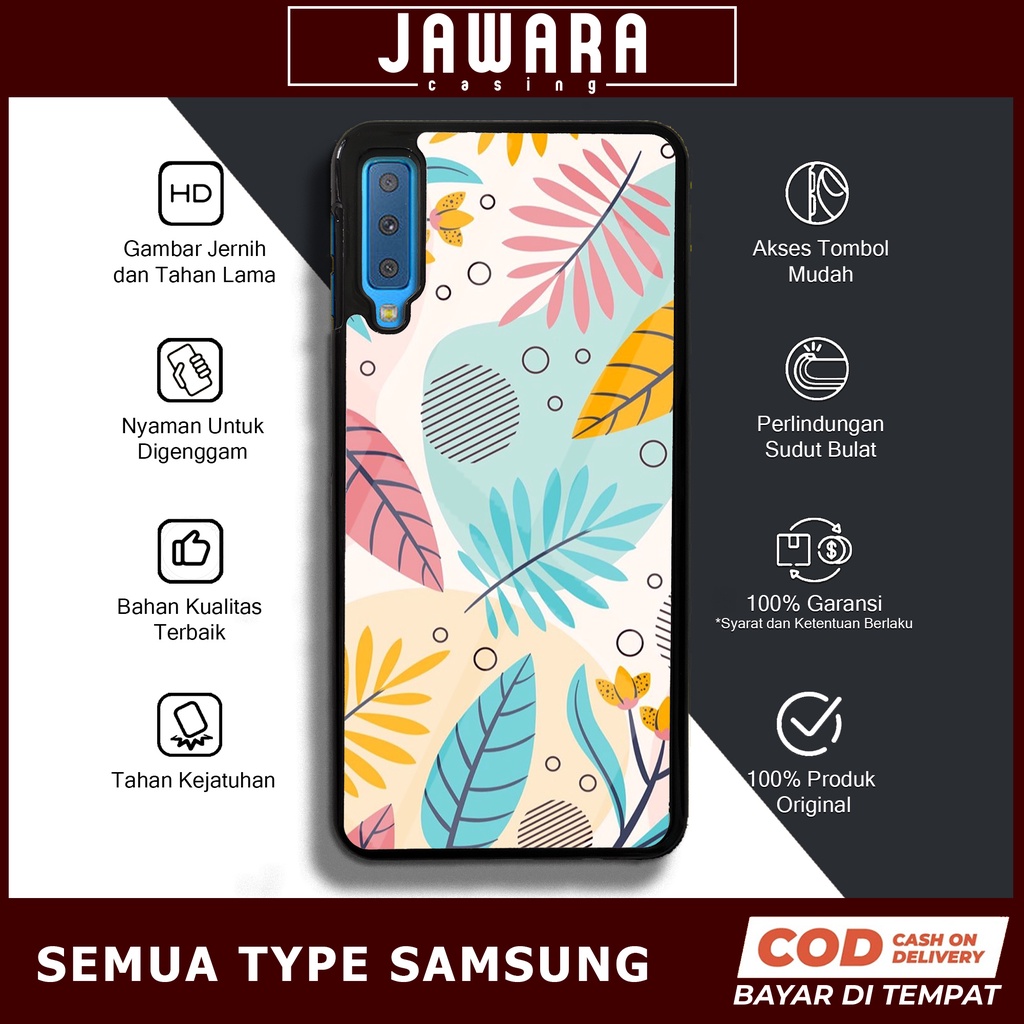 Case Samsung A7 2018 Case Hp Samsung A7 2018 Premium Glossy Jawara Casing [FLWR] Casing Hp Samsung A