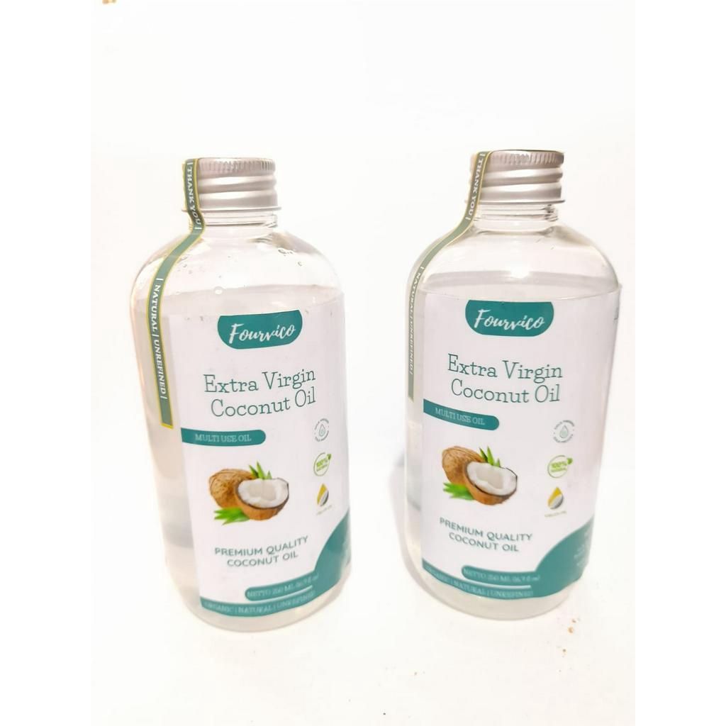 

VCO VIRGIN COCONUT OIL FOURVICO 250ML MINYAK KELAPA MURNI ORIGINAL