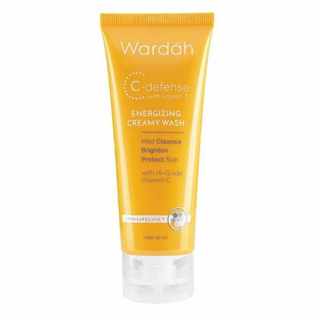 PROMO WARDAH C- DEFENCE CREAMY WASH 60ml (KECIL)/Sabun Wajah