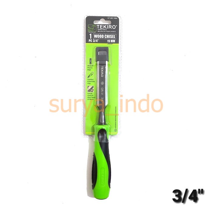 PAHAT KAYU / PAHAT UKIR 3/4&quot; INCH (19 MM) TEKIRO GT-WC1664 WOOD CHISEL