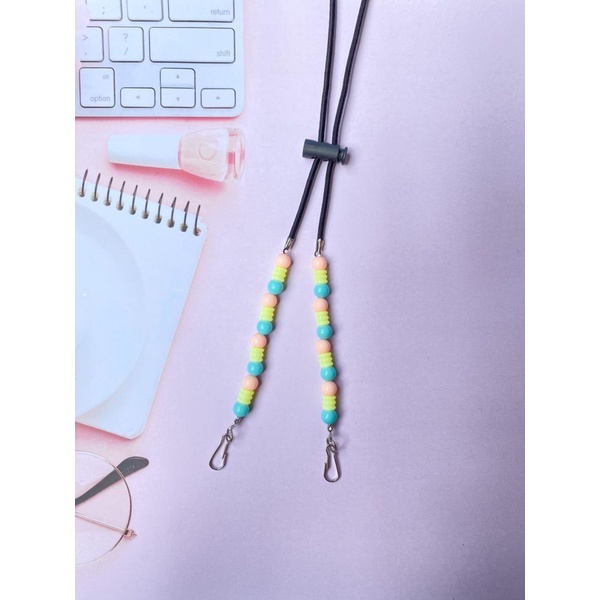 Konektor Masker Strap Mask 2in1 Mutiara Kristal-KSM 1