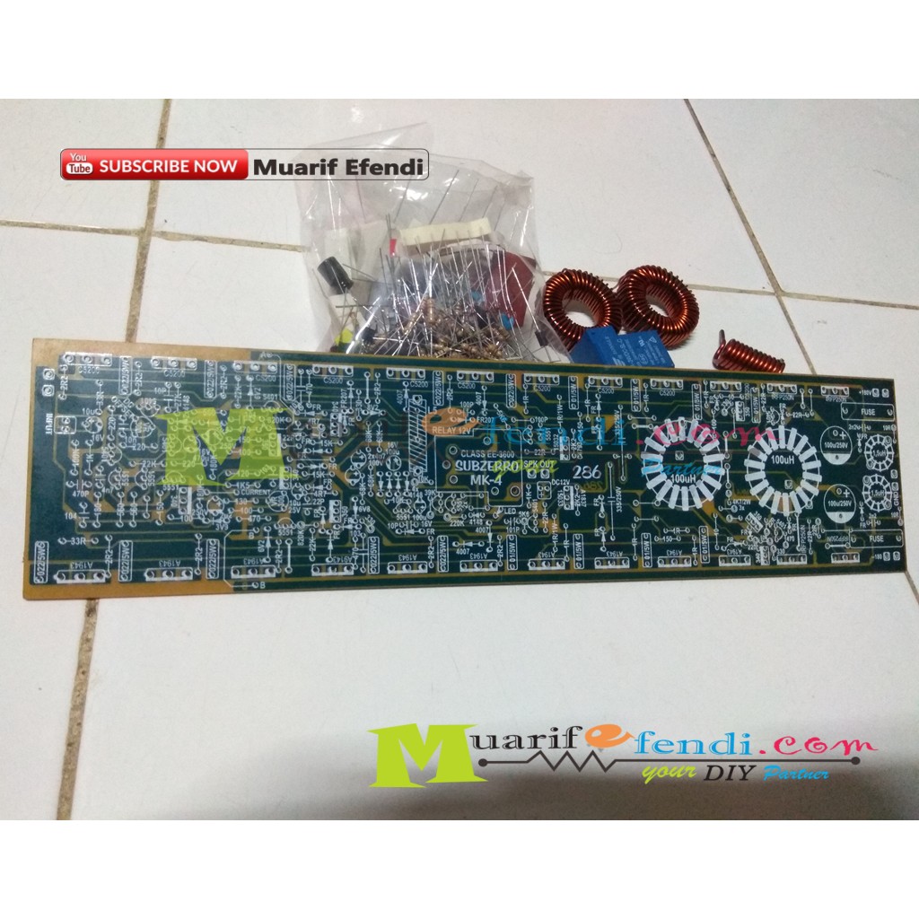PAKET DIY Power Amplifier EEENGINE Class HD 3600 watt plus protector 286 belum TD