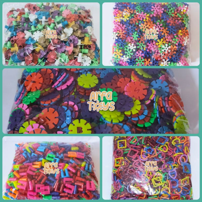 PROMO 1 Kg Meronce Rantai Geometri Bombik Bunga Jamur Kincir Kompor Roket