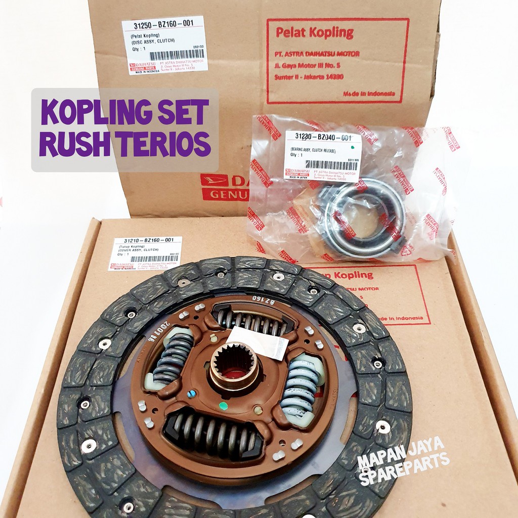 KANVAS KOPLING SET RUSH TERIOS ORIGINAL DAIHATSU KAMPAS KOPLING