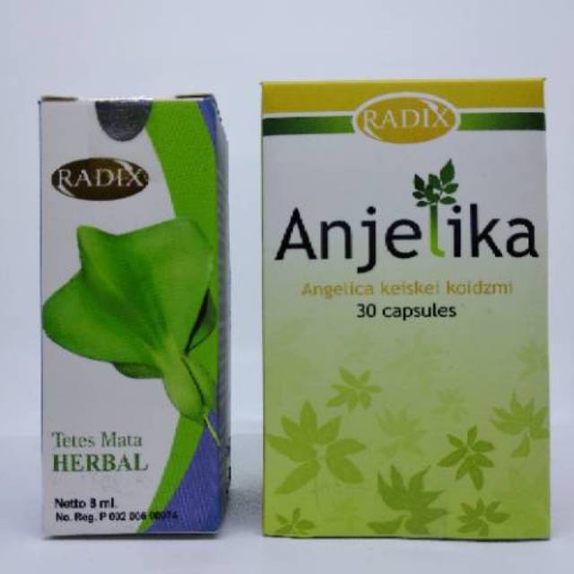 Tetes Mata Radix Vitae Dan Kapsul Anjelika ( Ready Stock )