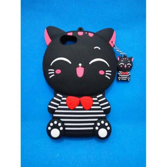 Case Boneka 3D 4D Caracter Case Soft Silikon MIMI CAT VIVO V7 PLUS