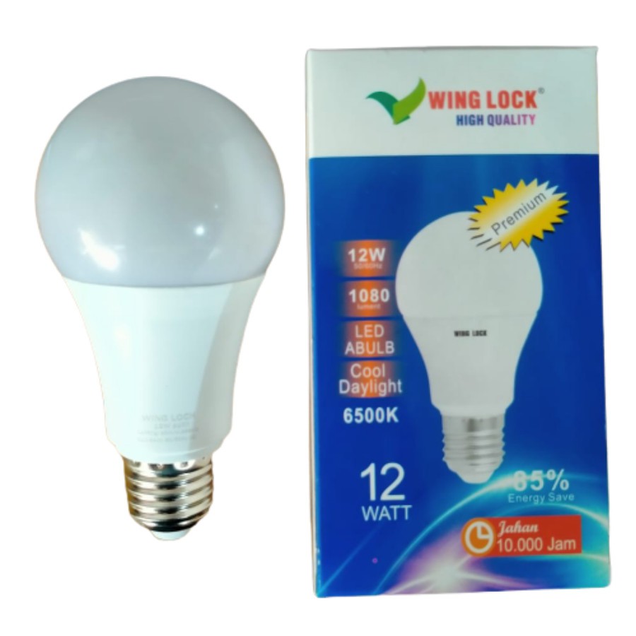 LAMPU LED WING LOCK 12 WATT PREMIUM BOHLAM LED GARANSI 1 TAHUN