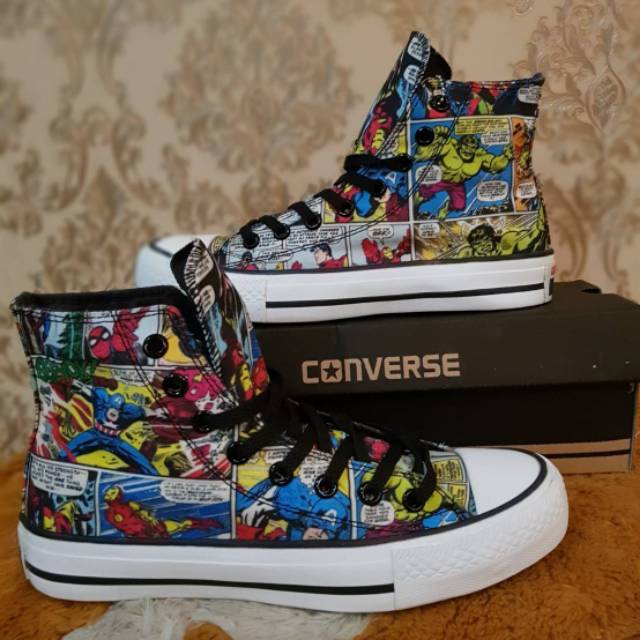 converse all star marvel comics