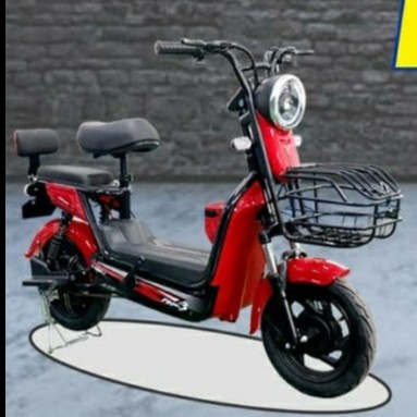 Sepeda Motor Listrik Red Fish 3 Uwinfly Roda Dua By UWINFLY Drum break Sistem SNI-1