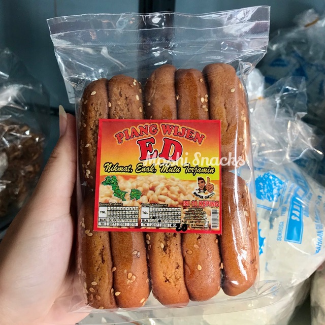 

Phok Piang / Kue Gambang Cap ED isi 10 Asli Bangka / Roti Gambang / Piang Wijen / Kue Wijen Bangka