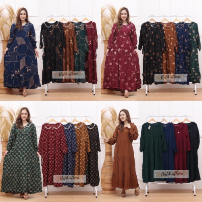 GAMIS RENDA BATIK KEREN ADEM NYAMAN MODERN TRENDY MASA KINI