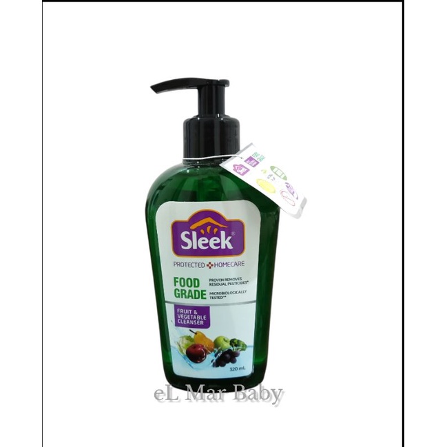 Sleek Fruit &amp; Vegetables Cleanser 320 ml/Sabun Pembersih Buah &amp; Sayuran Sleek