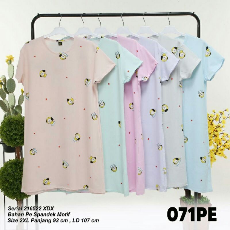 DASTER LEMONE JUMBO SIZE XXL LD 110 || DASTER LEMONE BAHAN SPANDEX BABYTERRY || DASTER MIDI || DASTE