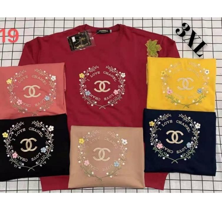 ➢ Tiffany Kaos Lengan Panjang Wanita Import XXXL LD120-130 New Model ☞