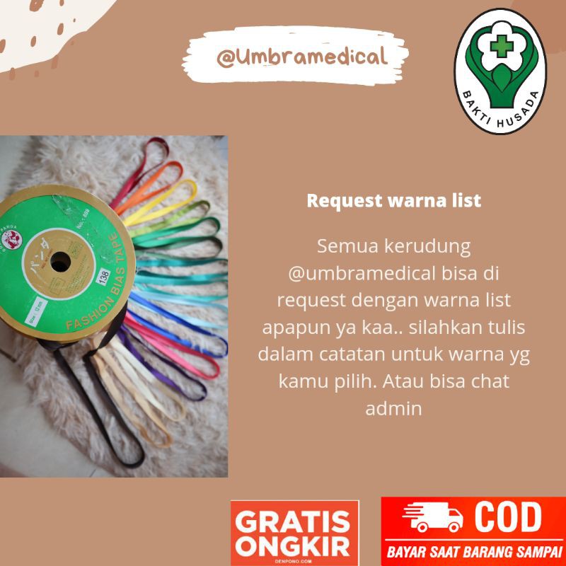 Kerudung jilbab hijab perawat bidan dinas instant ped nonped wolfis katun mahasiswa kesehatan premiu-8