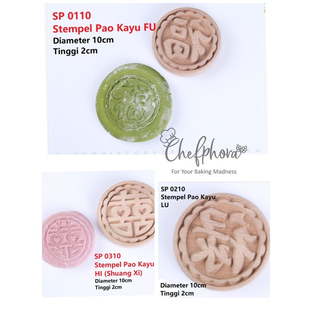

Stempel Bakpao Bak Pao Bakpau Bakpia Kue Bolu Tausapia Kayu 10cm Hok
