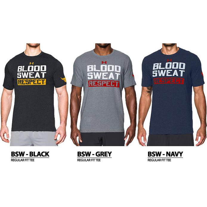 Baju Kaos Under Armour The Rock Blood Sweet Respect Premium Quality Best Quality