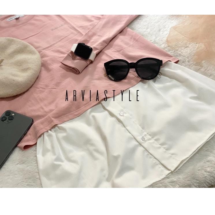 Modern.. Skirt Korea || Fake Layering || Mini Skirt || Fake Skirt