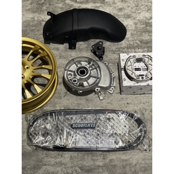 Paket Langkap Up Size Vespa S LX LXV Velg Vrossi Tuscan Gold