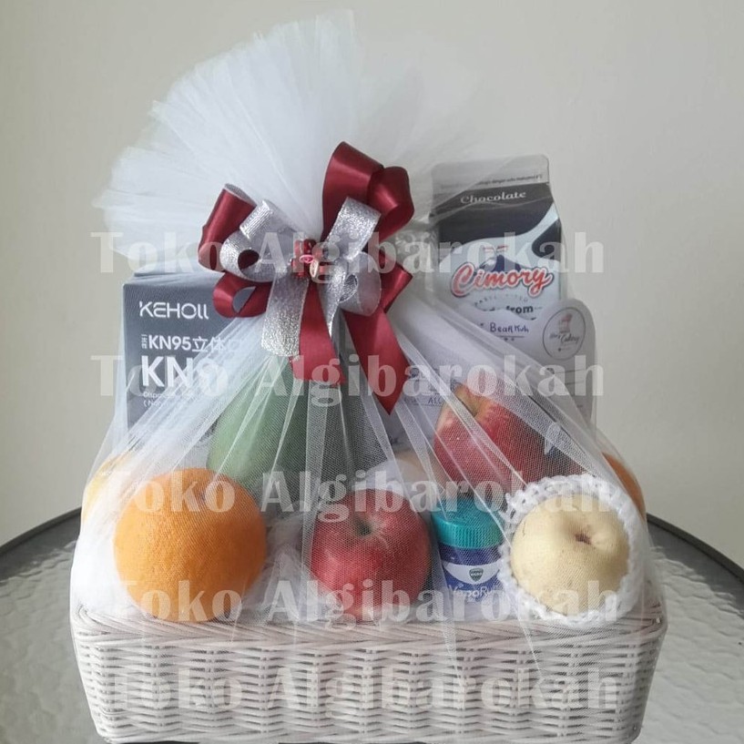 

Medium Hampers Wide Custom/ Hampers Buah / Parcel Buah / Parcel Buah Segar / Hampers / Parcel / Buah