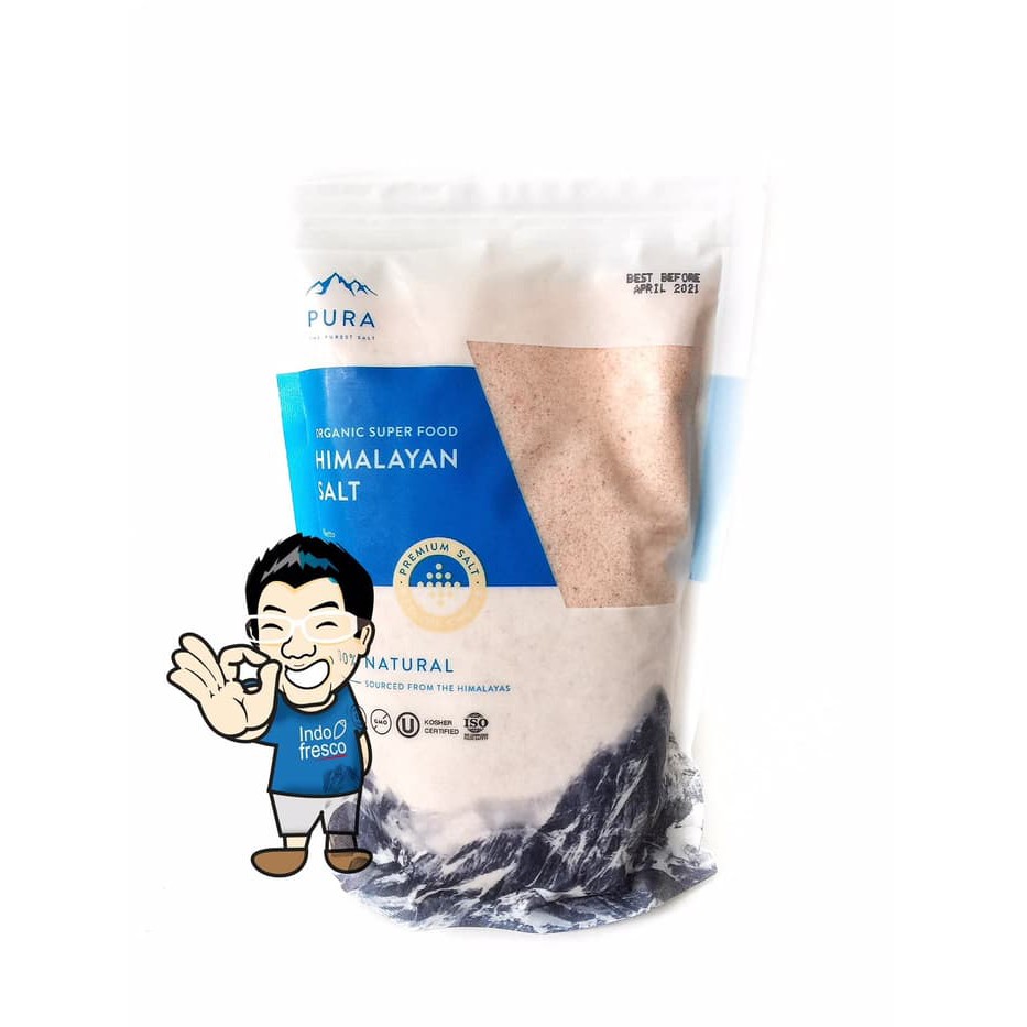 

PURA ORGANIC HIMALAYAN PINK SALT GARAM PINK ORGANIK HIMALAYA 500G