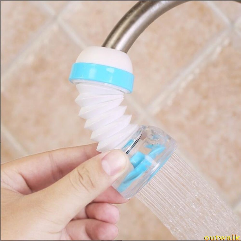 Household 360 degree rotating sprinkler tap filter Kitchen shower head spray filter OW