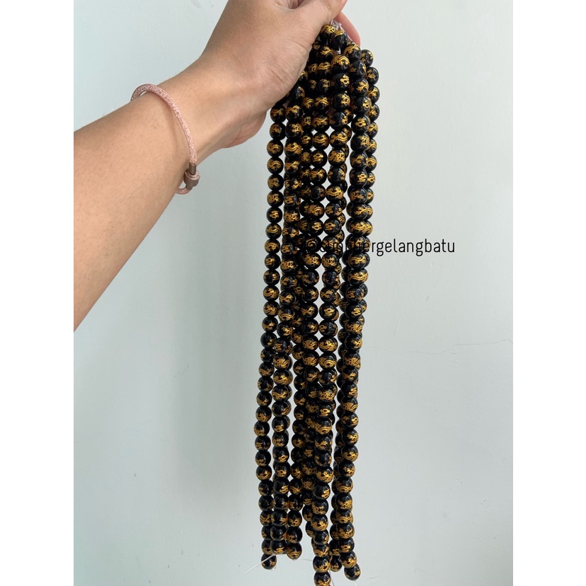 12mm omni padme hum naga renceng termurah bahan gelang tibet buddha om mani padme hum bahan kalung batu alam asli