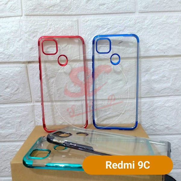 Shining Chrome Tpu Case Clear Silicone Case Xiaomi Redmi 9 9A 9C