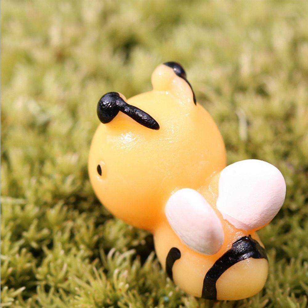 Agustina Resin Honey Bee Moss Ornaments Dekorasi Miniatur 10pcs Kerajinan Indah Peri Taman DIY