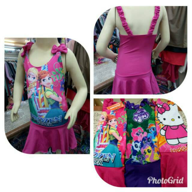 BAJU RENANG ANAK CEWEK / PEREMPUAN MODEL ROK M - XL BEN'S ORIGINAL