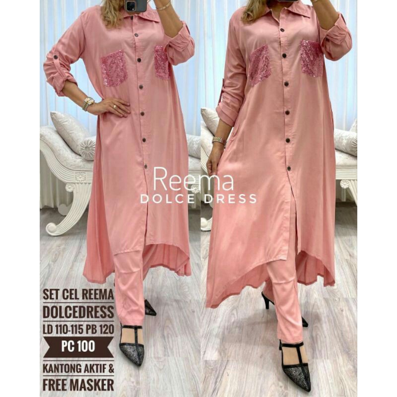 DASTER ARAB DOLCE SETELAN REEMA BY DOLCE DRESS ORI