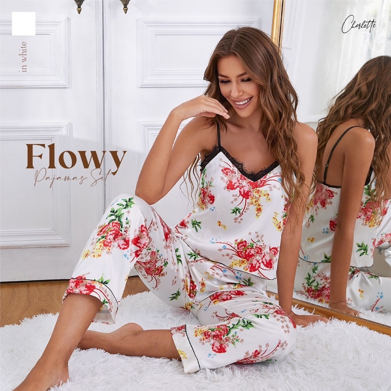 Charlottepajamas - Baju tidur tank top perempuan Flowy