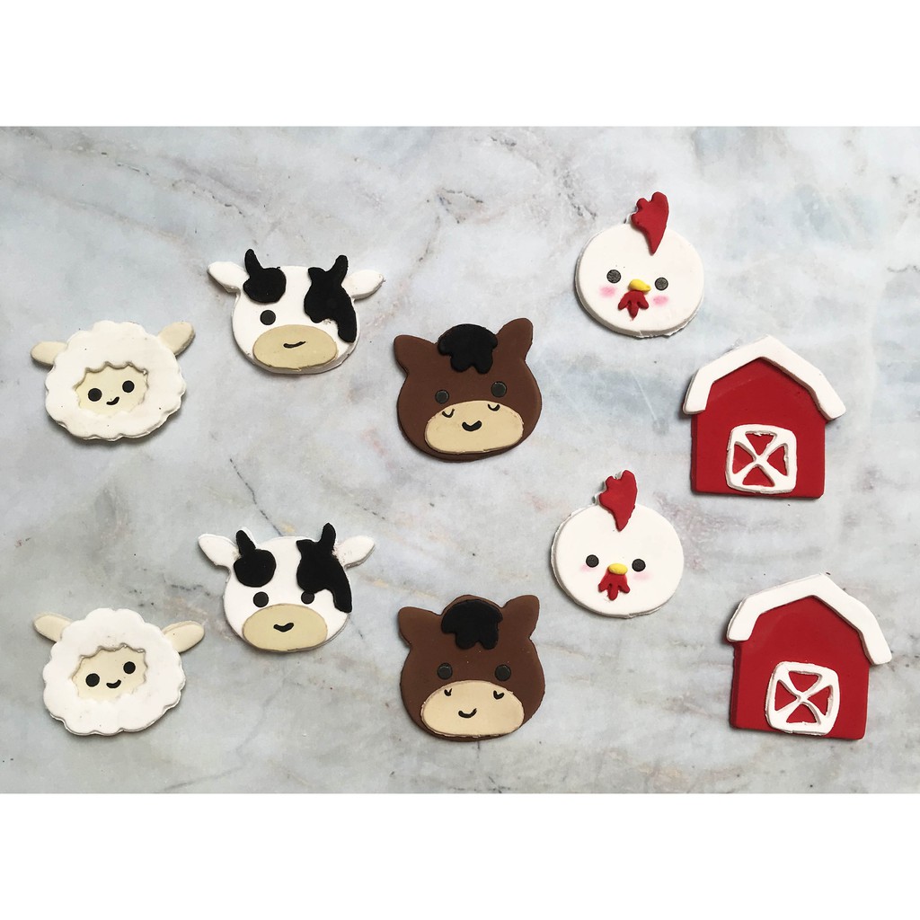 

Gumpaste hiasan kue tart halal - farm animal - jungle animal