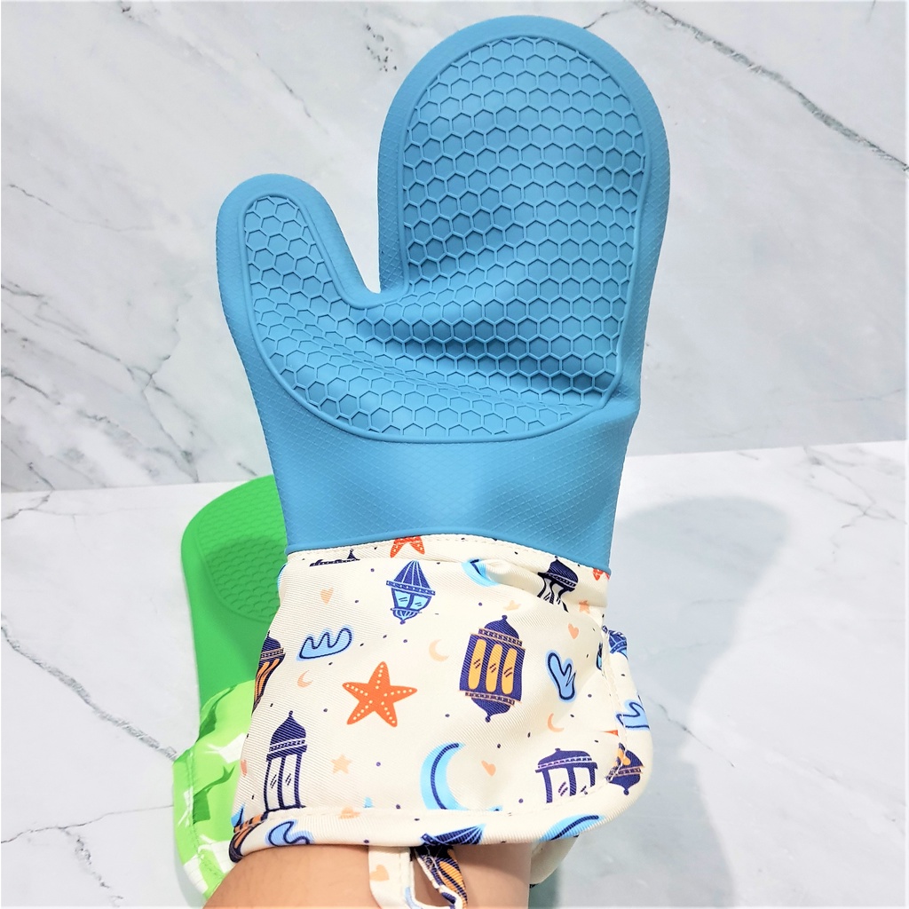 silikon sarung tangan tahan panas bake oven glove silicone baking mitt Lebaran